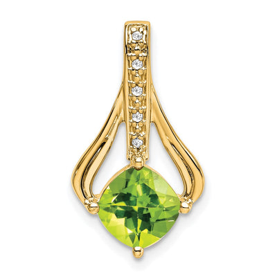 14K gold diamond pendant