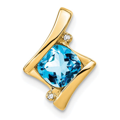 14K gold diamond pendant
