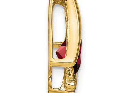 14K gold diamond pendant, alternate view