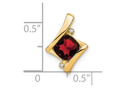 14K gold diamond pendant, another view