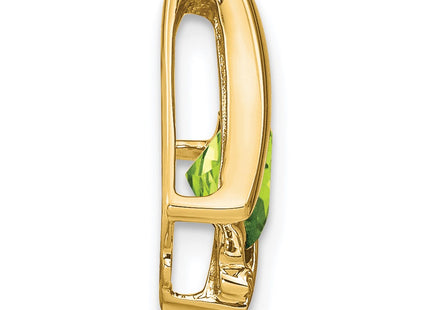 14K gold diamond pendant, alternate view