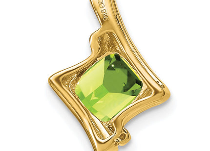 14K gold diamond pendant, further view