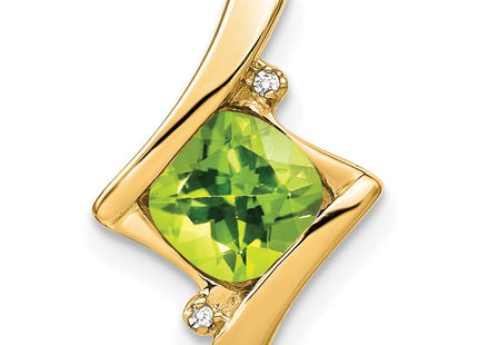 14K gold diamond pendant