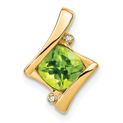 14K gold diamond pendant