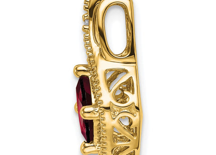 14K gold diamond pendant, alternate view