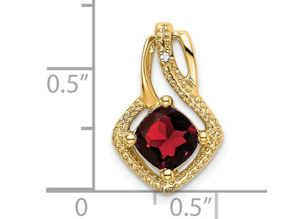 14K gold diamond pendant, another view