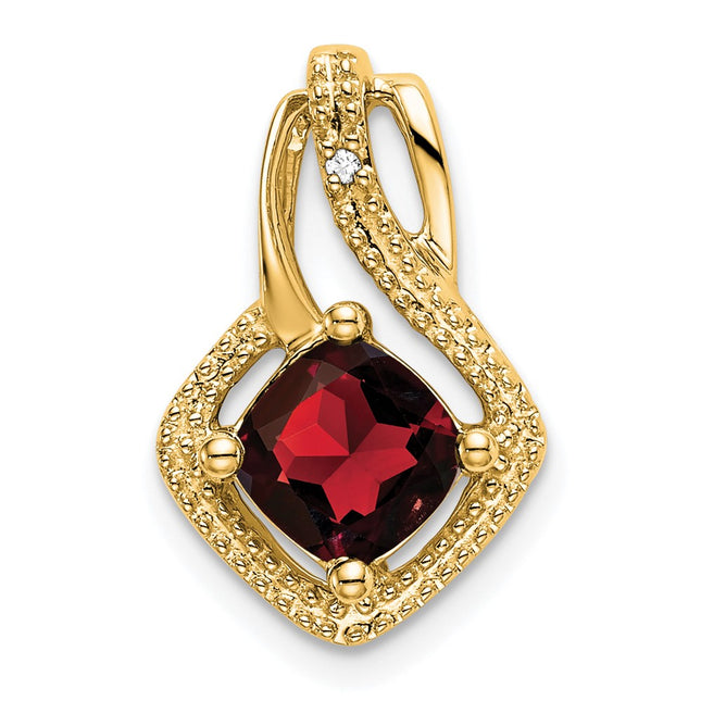 14K gold diamond pendant