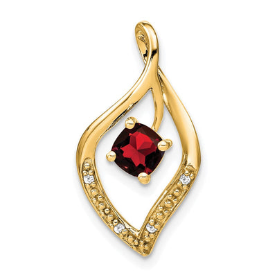 14K gold diamond pendant