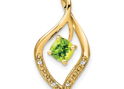 14K gold diamond pendant