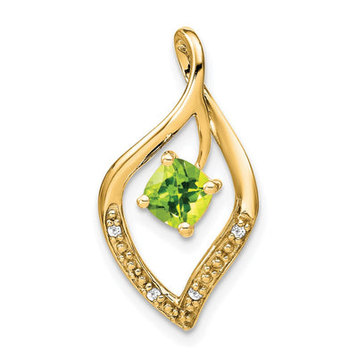 14K gold diamond pendant