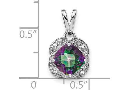 14k White Gold Pendants Style PM7037 - Classique Jewelry Inc.