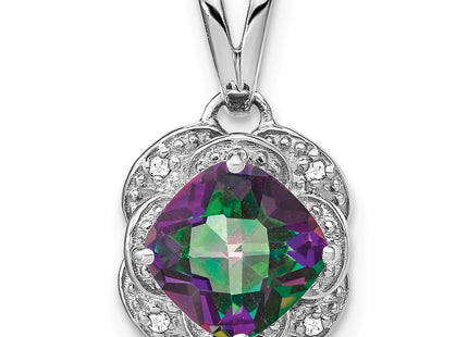 14k White Gold Pendants Style PM7037 - Classique Jewelry Inc.
