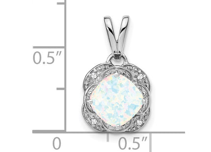 14k White Gold Pendants Style PM7037 - Classique Jewelry Inc.