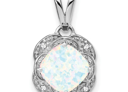 14k White Gold Pendants Style PM7037 - Classique Jewelry Inc.