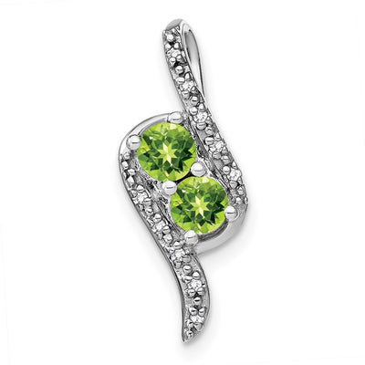 14K white gold diamond chain
