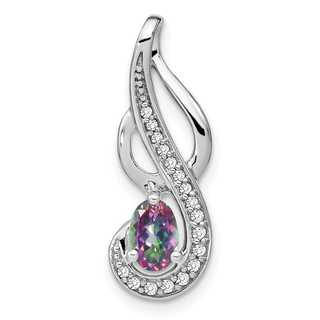 14k White Gold Pendants Style PM7042 - Classique Jewelry Inc.