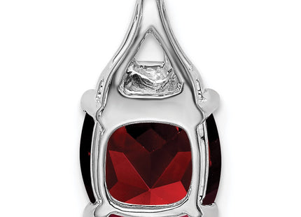 14K white gold diamond pendant, further view