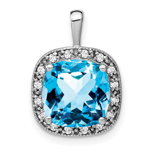 14k White Gold Pendants Style PM7044 - Classique Jewelry Inc.