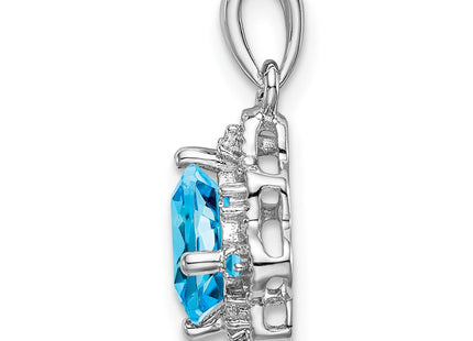 14k White Gold Pendants Style PM7047 - Classique Jewelry Inc.