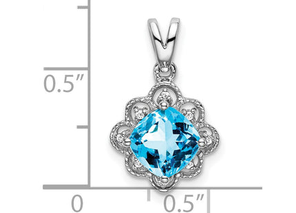 14k White Gold Pendants Style PM7047 - Classique Jewelry Inc.