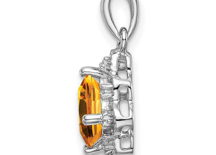 14k White Gold Pendants Style PM7047 - Classique Jewelry Inc.