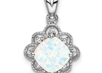 14k White Gold Pendants Style PM7047 - Classique Jewelry Inc.
