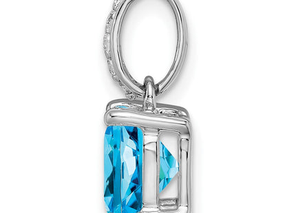 14k White Gold Pendants Style PM7048 - Classique Jewelry Inc.