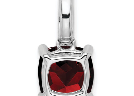 14K white gold diamond pendant, further view