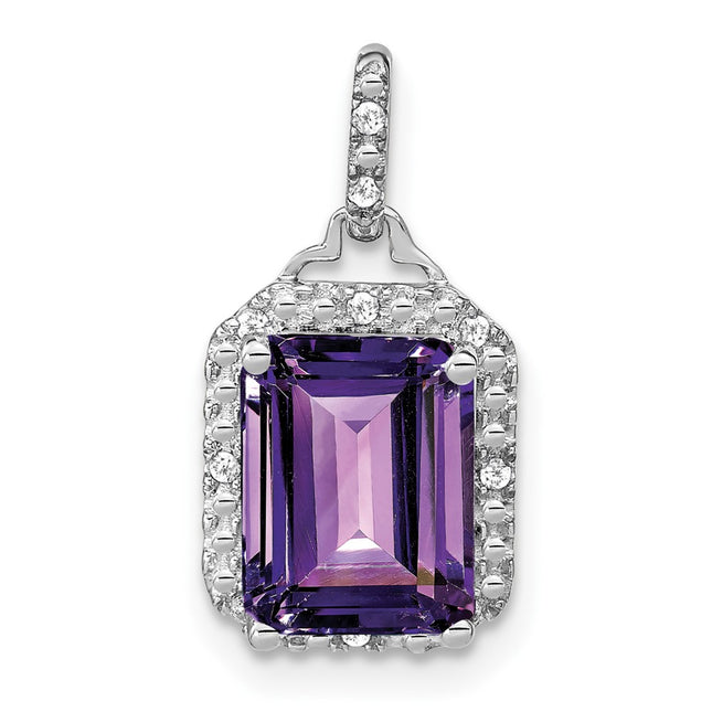 14k White Gold Pendants Style PM7051 - Classique Jewelry Inc.