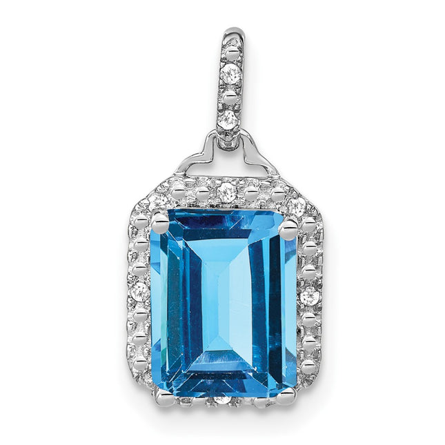 14k White Gold Pendants Style PM7051 - Classique Jewelry Inc.