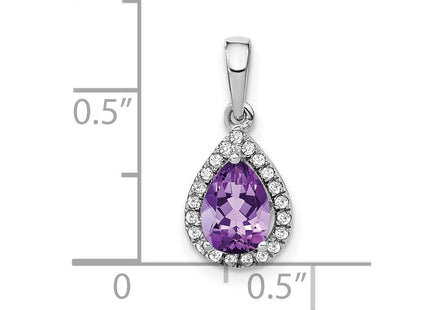 14k White Gold Pendants Style PM7052 - Classique Jewelry Inc.