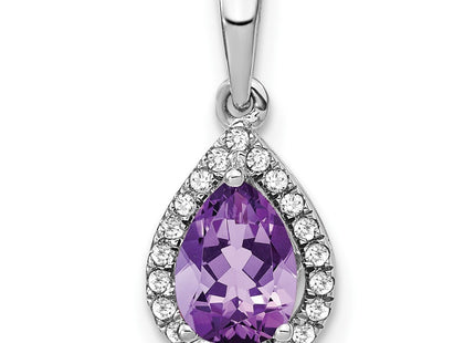 14k White Gold Pendants Style PM7052 - Classique Jewelry Inc.