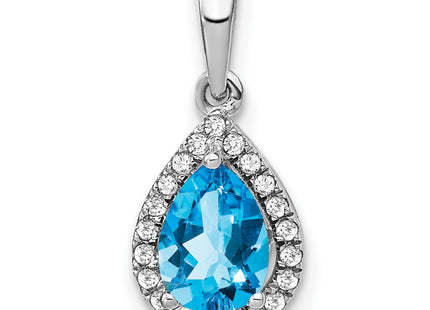 14k White Gold Pendants Style PM7052 - Classique Jewelry Inc.