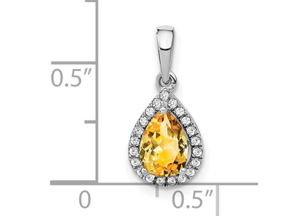 14k White Gold Pendants Style PM7052 - Classique Jewelry Inc.