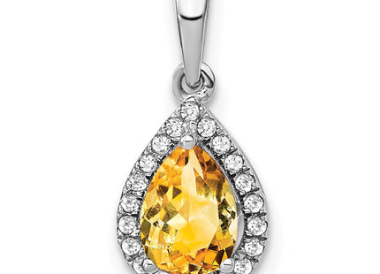 14k White Gold Pendants Style PM7052 - Classique Jewelry Inc.