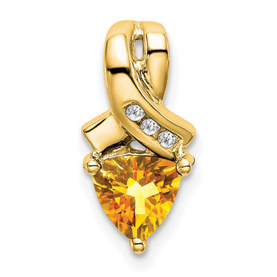 14K gold diamond pendant