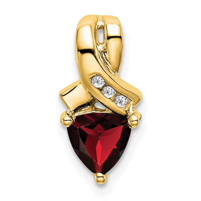 14K gold diamond pendant