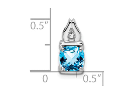 14k White Gold Pendants Style PM7054 - Classique Jewelry Inc.