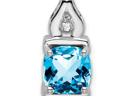 14k White Gold Pendants Style PM7054 - Classique Jewelry Inc.
