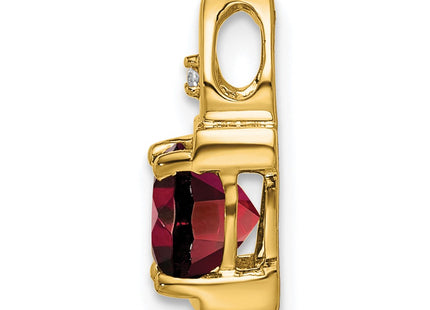 14K gold diamond pendant, alternate view