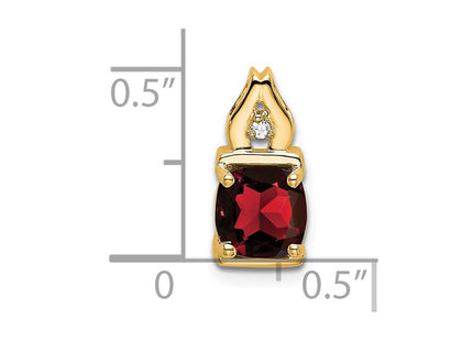 14K gold diamond pendant, another view