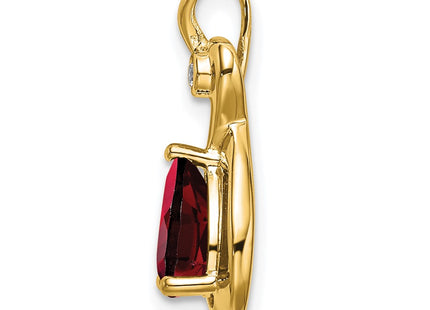 14K gold diamond pendant, alternate view