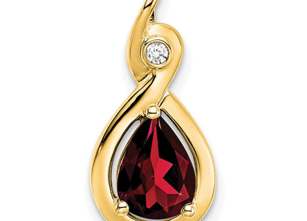 14K gold diamond pendant