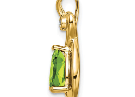 14K gold diamond pendant, alternate view