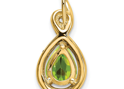 14K gold diamond pendant, further view