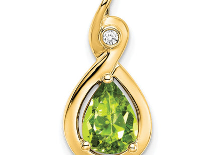14K gold diamond pendant