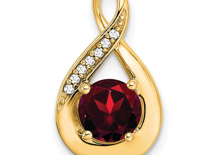 14K gold diamond pendant