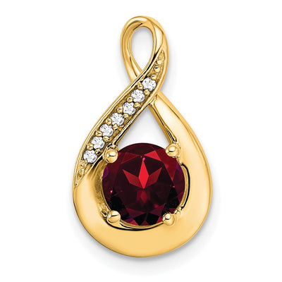 14K gold diamond pendant