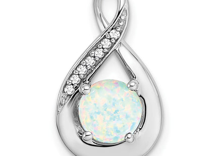 14k White Gold Pendants Style PM7056 - Classique Jewelry Inc.