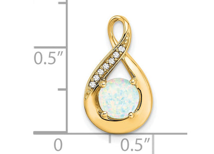 14k Yellow Gold Pendants Style PM7056 - Classique Jewelry Inc.